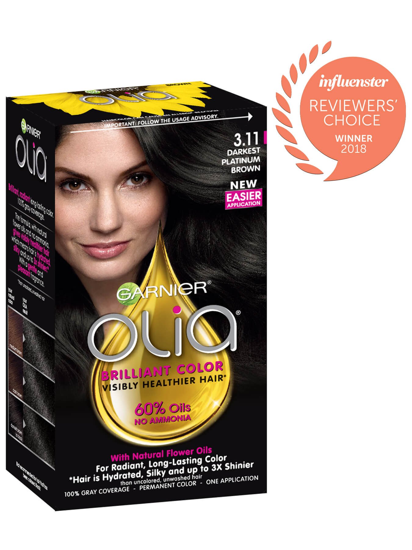 Garnier Olia Packshot Award 3.11 Darkest Platinum Black